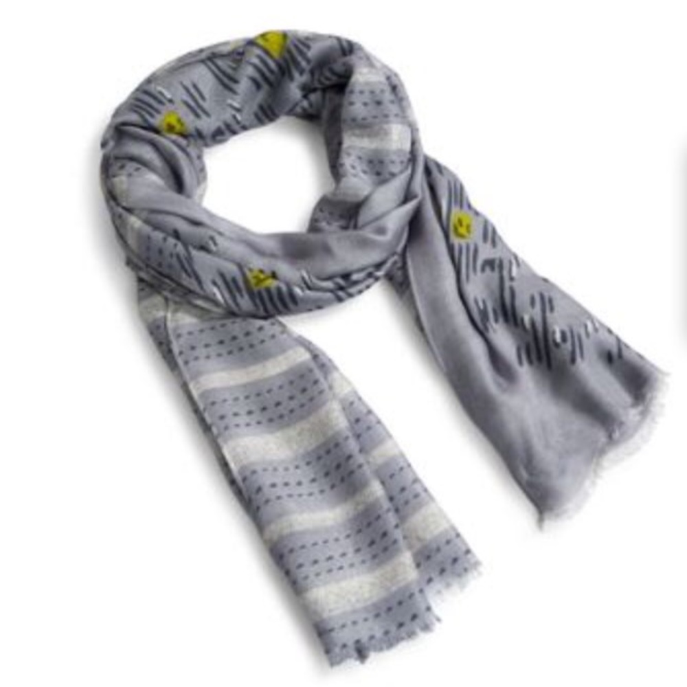 Vera Bradley Soft Fringe Scarf in Paisley Stripes